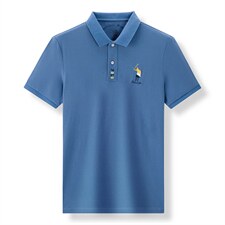 男士夏季短袖POLO衫2023新款时尚潮流简约纯棉短袖T恤男装上衣P55，男装Polo衫，星座1105-3