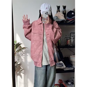 秋季夹克男士外套男款春秋款潮牌宽松休闲翻领上衣服 JK38图片