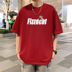 T835大码宽松纯棉运动圆领体恤衫oversize短袖T恤男重磅T，男装T恤，星座304A-1
