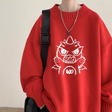 半高领毛衣男士大码针织衫男毛线衣男M18361-P45加绒款-P65，男装针织衫/毛衣，电商A040