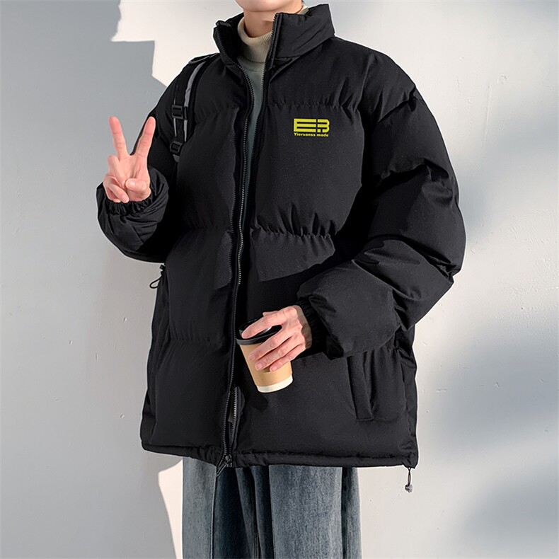 日系白底抖音直播得物高品质宽松面包服羽绒棉外套棉衣M1145P65,男装棉衣,电商C408(原B339-1)