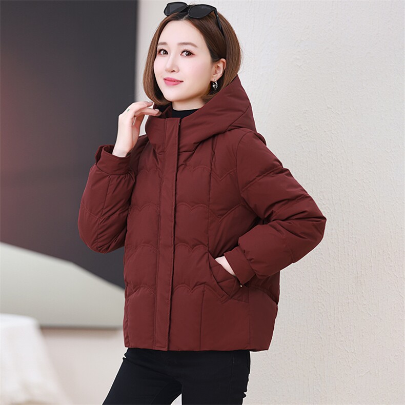 2024新款连帽短款棉衣女2024年冬季,女装棉衣/棉服,婷轩阁