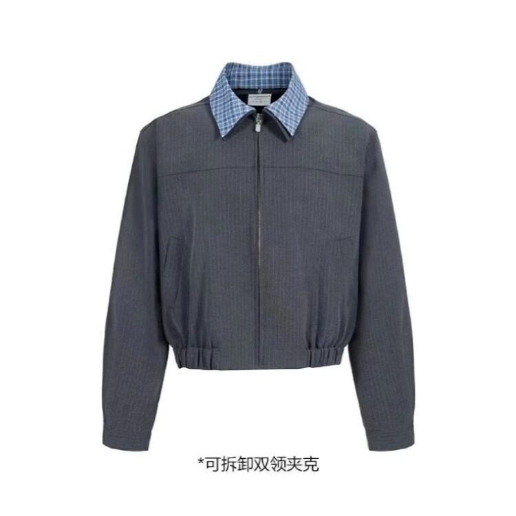 A911-P87韩系高级感小香风外套男女高街潮牌ins痞帅休闲复古,女装短外套,电商B323A