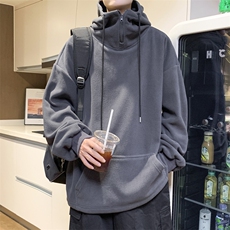 F80-P57日系复古套头连帽卫衣男2024新款秋冬美式潮牌宽松外套，男装卫衣，星座512-6