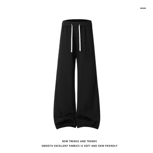 62%棉时尚宽松微喇高级感纯色百搭长裤M-5XL X1360特批24图片