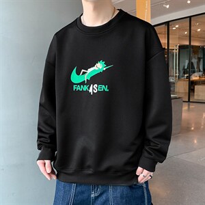 好质量！男士长袖t恤印花卫衣男秋季潮牌衣服潮流百搭W629图片