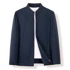 秋装立领夹克男春秋季2023新款中年商务休闲外套上衣潮流男装，男装夹克，电商B212（原钱塘6029）