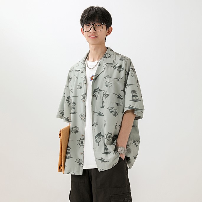 特P28无差价新款夏季时尚百搭衬衫-HC2208无影墙现货1,男装衬衫,电商A003