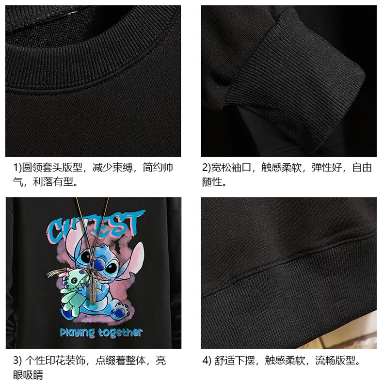 S6335-P28加绒款-P33秋季圆领卫衣男大码韩版宽松长袖外套砖墙,女装短外套,电商A040A
