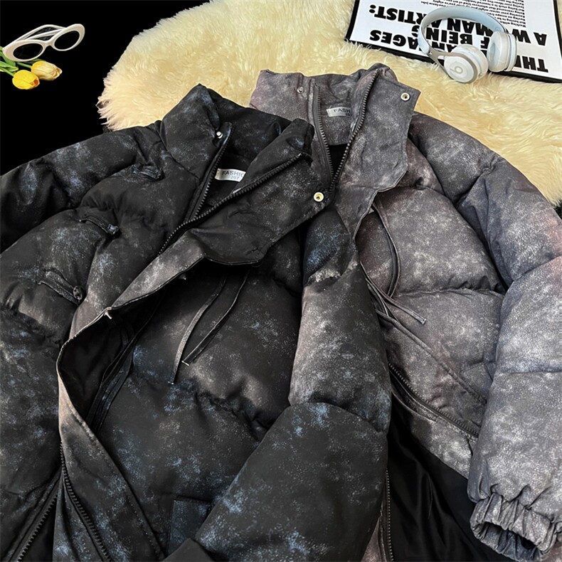 2025新中式盘扣棉衣棉服面包服立领印花棉袄外套-G1608-P85,男装棉衣,星座207