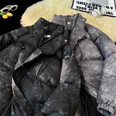 2025新中式盘扣棉衣棉服面包服立领印花棉袄外套-G1608-P85，男装棉衣，星座207
