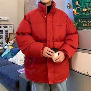 冬季潮流美式面包服男潮大码休闲加厚棉衣立领加厚外套MY1170/P90图片