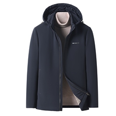 冬季羽绒服可脱卸帽白鸭绒休闲保暖加厚加绒短款高品质外套男装，男装羽绒服，钱塘6003（原4033）