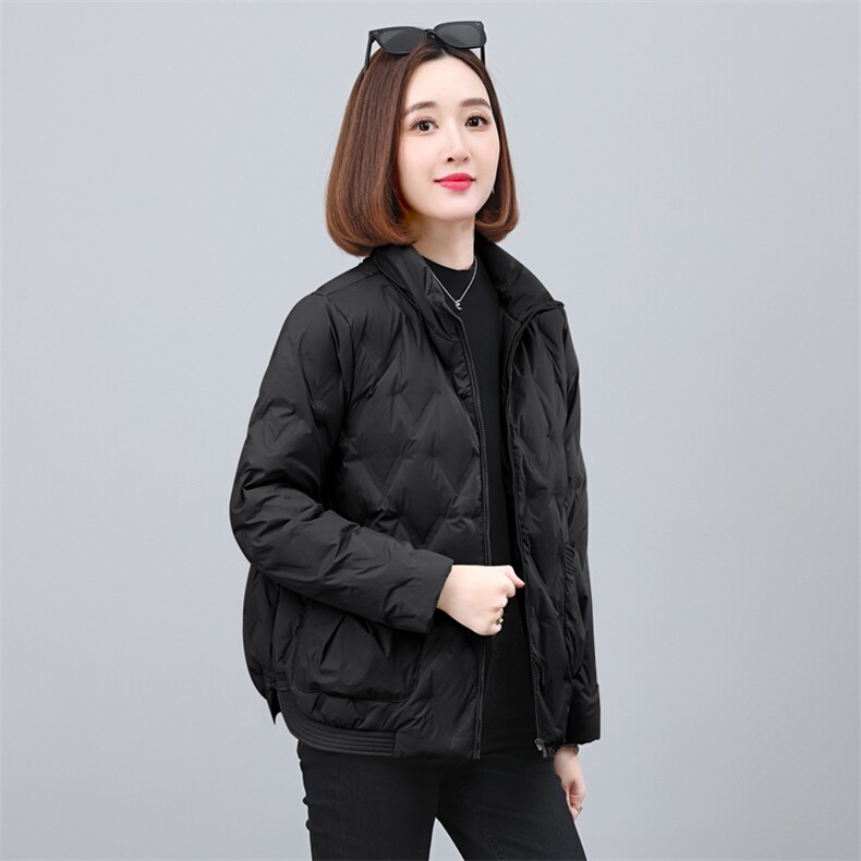 时尚气质休闲短款翻领羽绒服女冬装新款保暖外套,女装羽绒服,依恋蒂丝