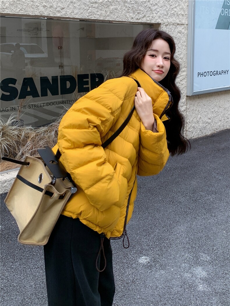 现货新款排骨款轻薄保暖休闲宽松女外套羽绒服,女装羽绒服,网红馆