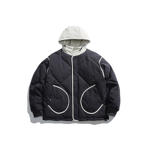 2025冬季新款男日系潮牌连帽白鸭绒羽绒服加厚外套棉衣YR66-F295图片