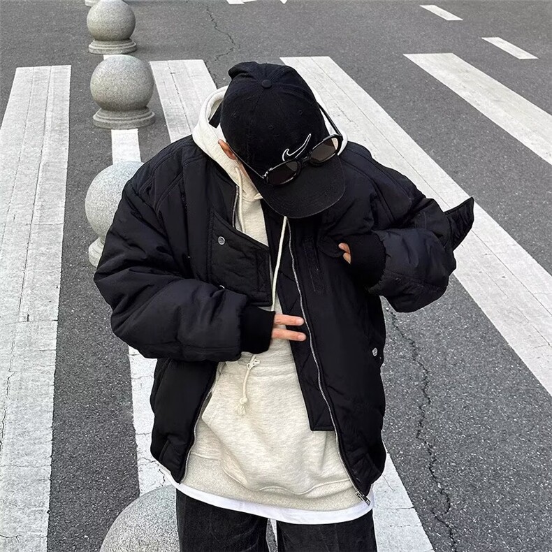 美式高街棉服男ins潮牌嘻哈飞行员工装夹克休闲外套情侣W6468-P60,男装夹克,星座412-1