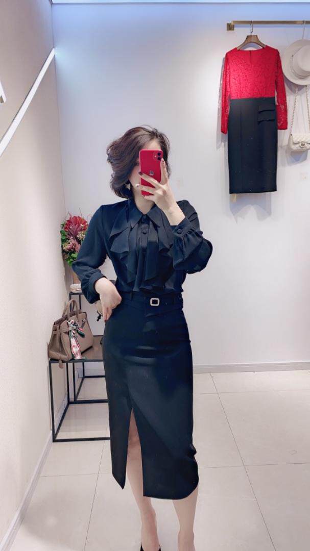 春款包裙?衬衫，女装衬衫，珀莎