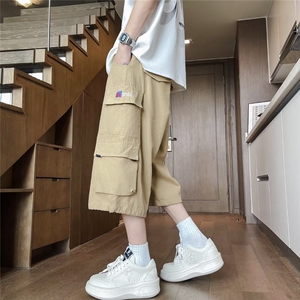 夏季新款美式潮牌工装短裤男款大口袋休闲七分裤 现货 K7884-P46图片