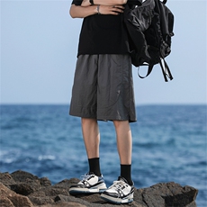 2024夏季新款原宿简约百搭五分裤慵懒日系冰丝短裤现货K7817-P30，男装牛仔裤，星座512-3