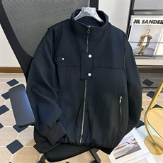 684-P68美式复古高街底特律工装外套男春秋季潮牌宽松百搭翻领，男装工装外套，电商B323A