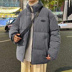 2023男冬季新款灯芯绒保暖棉衣防风宽松加厚大码棉服外套BYM09P85，男装棉衣，电商A086