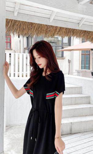 2120#休闲连衣裙，女装连衣裙，依欢·帝尚