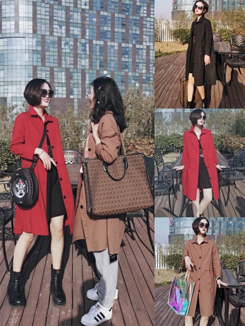 2021春季新款休闲风衣，女装风衣，芷箐伊苑