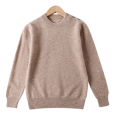 儿童针织衫秋冬款女童打底衫男童圆领针织衫宝宝套头毛衣，童装毛衣，亚东羊绒制品