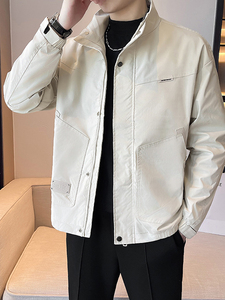 春季夹克上衣男士外套简约轻熟风褂子 JK8402-P90图片