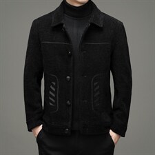 21秋冬新款休闲夹克中青年男士时尚潮牌翻领男装外套HBM2159-P200，男装夹克，电商B212（原钱塘6029）