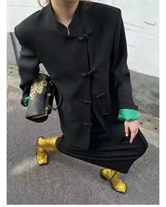 中式西装图片