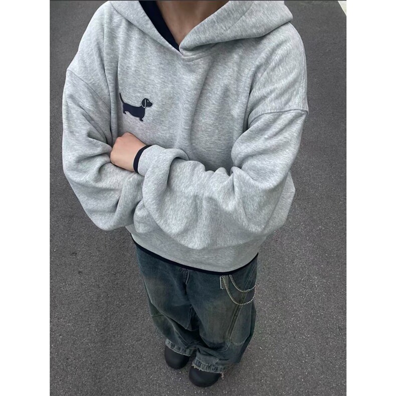 潮牌男春秋卫衣男士连帽上衣潮流宽松百搭外套WY1085-P56,女装短外套,星座208-5