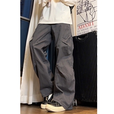 美式复古洗褪baggy阔腿工装裤男女XZ201-D239P48，男装牛仔裤，星座201