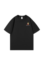 稻草人LOGO纯棉夏季潮流纯色百搭内搭短袖T恤男打底上衣服，男装T恤，星座505-2（原电商A260-1)