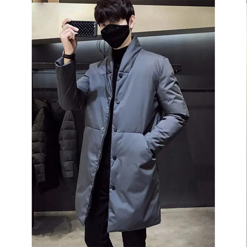 羽绒服中长款男士外套 80%白鸭绒（）四季1512-1-2081-P195图片
