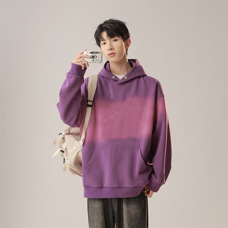 得物二开美式复古水洗做旧卫衣外套男24XW99500特批50图片