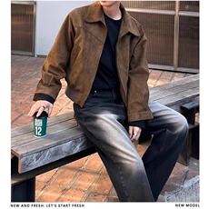 男士夹克外套工装宽松潮流日系美式高街复古韩版上衣休闲春秋装款，男装夹克，星座506A