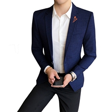 秋冬新款休闲西服男修身商务大码青年韩版单西加绒加厚男士小西装，男装西服，星座505-2（原电商A260-1)