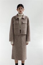 MMC冬装双面羊绒套装，女装职业装，MM.C