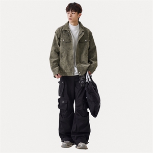 秋冬新款时尚休闲皮衣拉链外套男士JK02559-P95图片