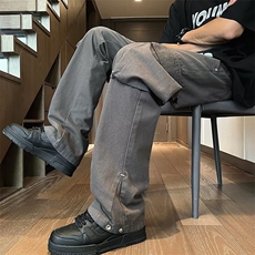 工装裤男款夏季潮牌修身直筒大口袋裤子休闲长裤KG009，男装工装外套，星座1116A-1（原606A）