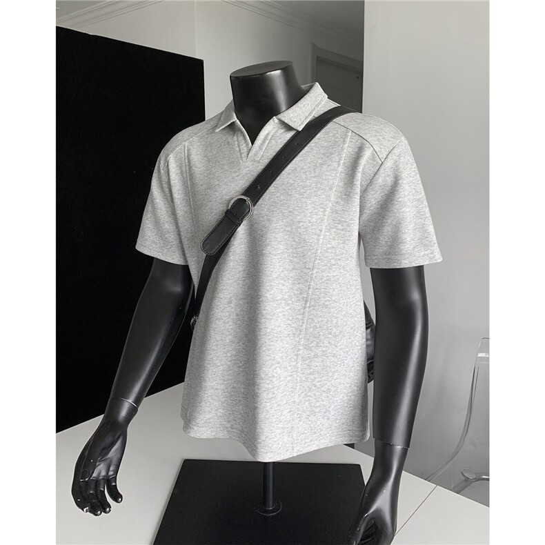 主推重磅POLO衫夏季短袖翻领半袖上衣cleanfit正肩t恤衫S419特28，男装Polo衫，电商A233-1