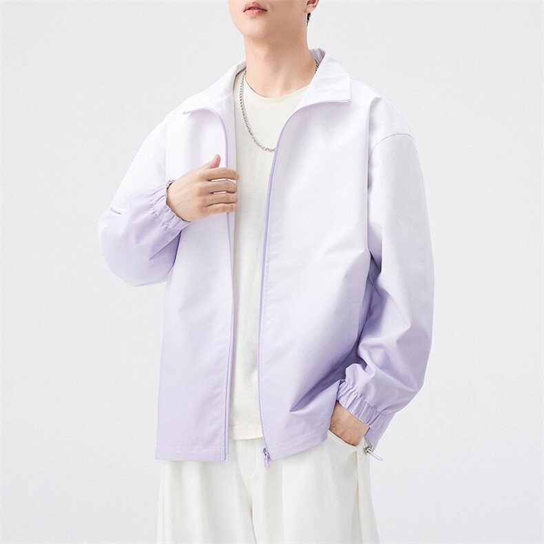 秋季宽松两面穿夹克男渐变立领上衣外套DSA157B-JK7906-P68,男装夹克,电商A157B