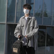 夏季新款衬衫潮流慵懒男方领衬衫AC33P35，男装衬衫，星座1116-2