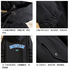 JK41231-P85纯棉连帽夹克男士大码工装夹克男砖墙，男装夹克，电商A040A