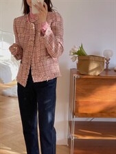 2021新款羊毛小香风系列/粉色系，其它，奥瑾