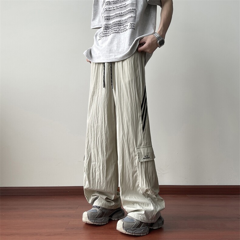 美式速干冲锋裤男夏季大口袋工装裤高街情侣速干长裤K0621-P40，男装工装外套，星座308B-2