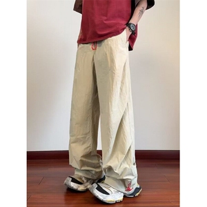 夏季新款男款速干宽松休闲裤男士宽松长裤高街薄款裤子 KA8029图片
