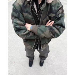 春季美式复古迷彩连帽卫衣宽松百搭高街嘻哈风外套 JC012,女装短外套,星座1116A（原606A-3）